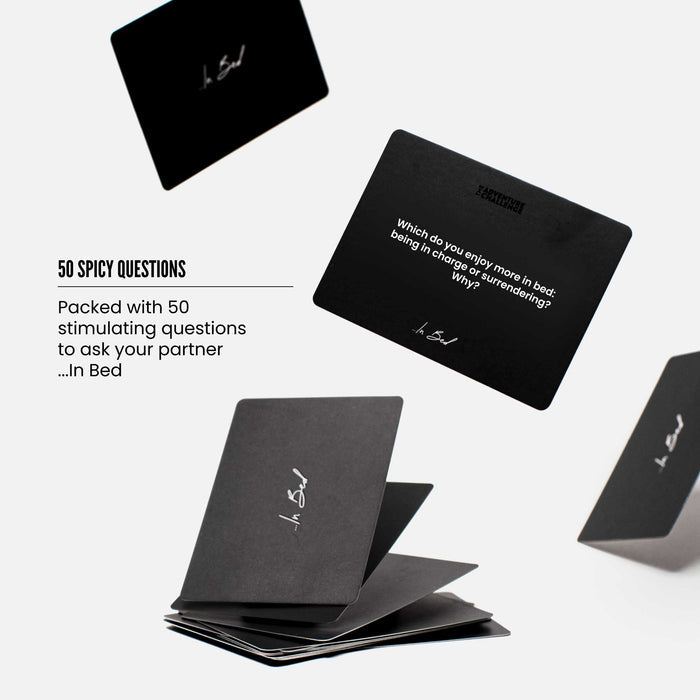 Each of the 50 question card features a hot topic for you and your partner to talk about. Explore new things together without feeling awkward!