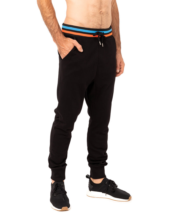 jogging loose black19 PULLIN en coton