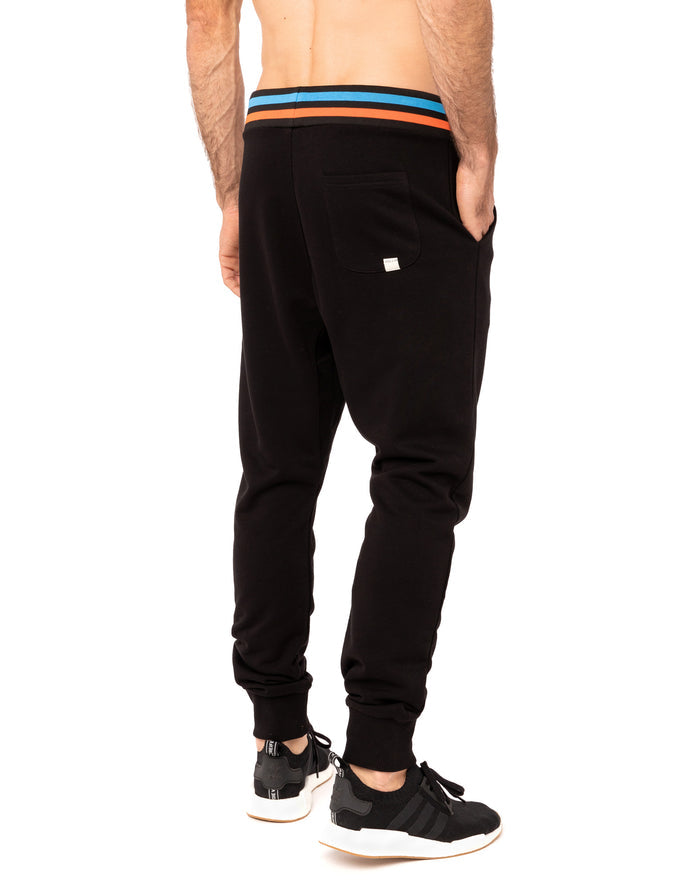jogging loose black19 PULLIN en coton