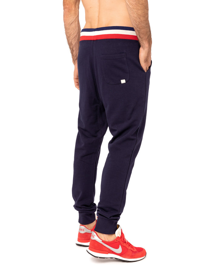 jogging loose navy19 PULLIN en coton