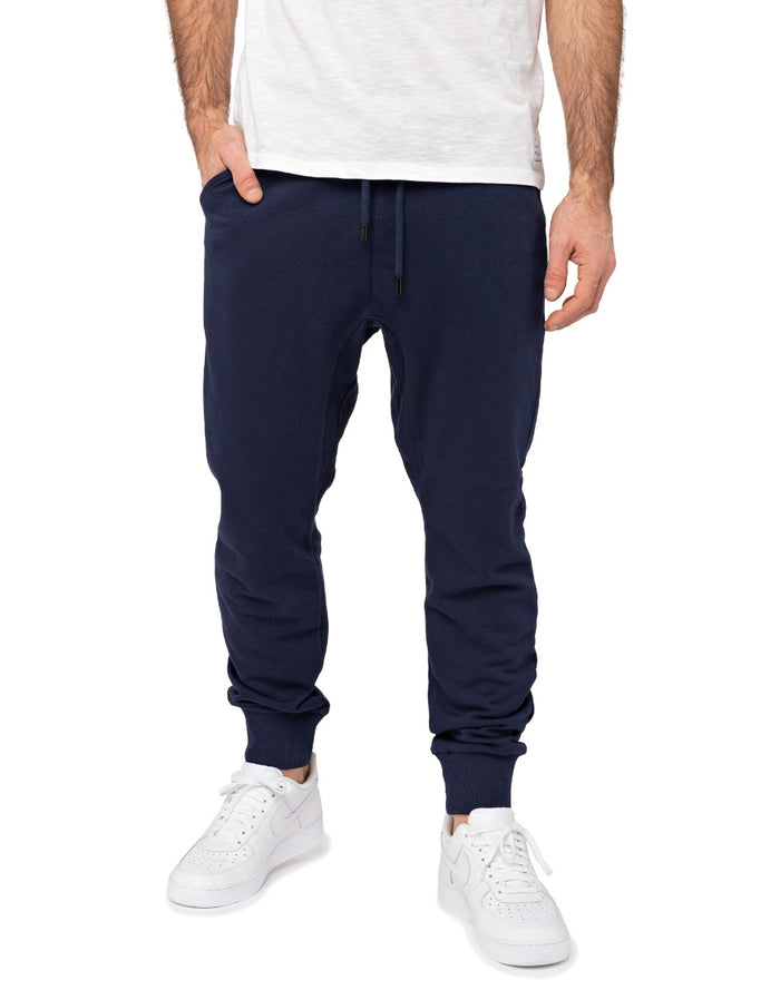 jogging loose navy PULLIN en coton
