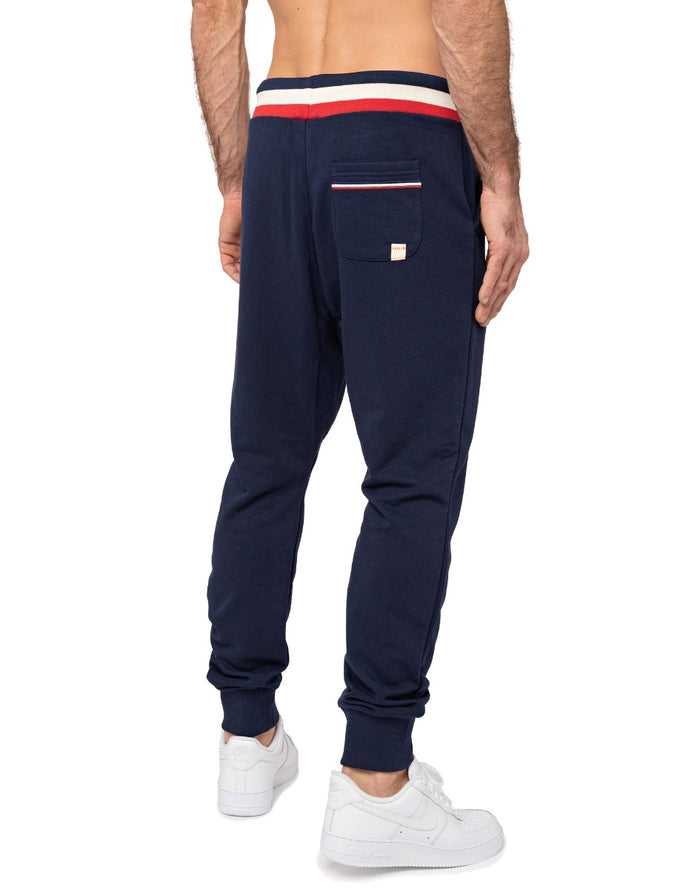 jogging loose navy PULLIN en coton