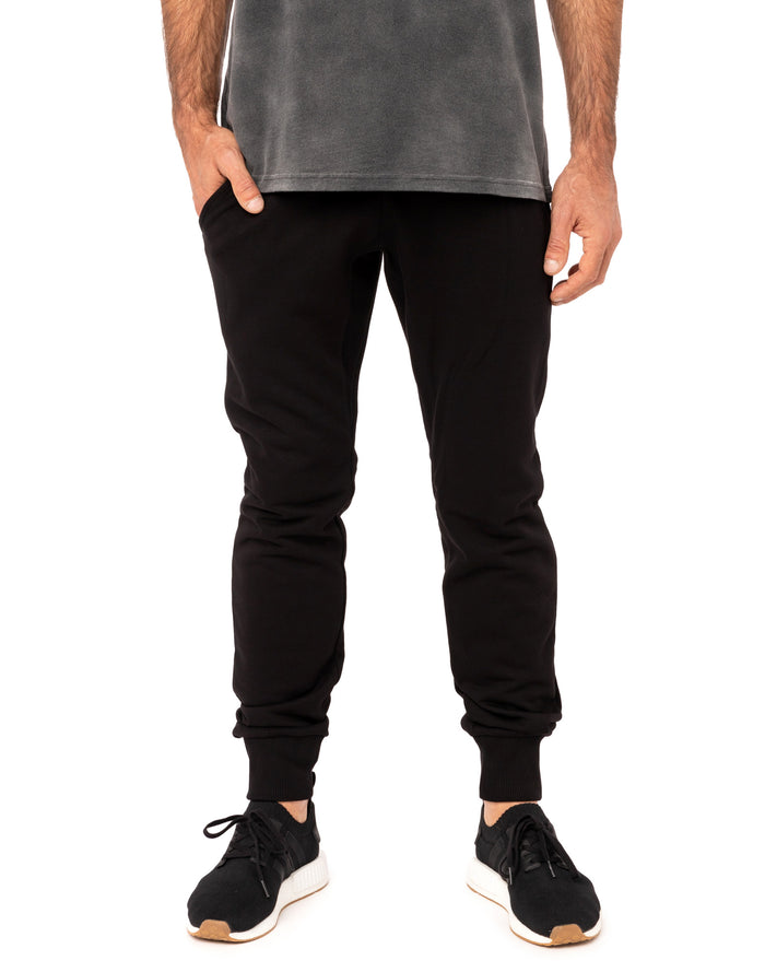 jogging slim black19 PULLIN en coton
