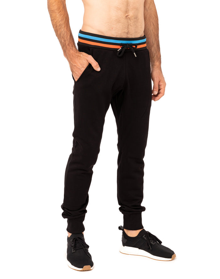 jogging slim black19 PULLIN en coton