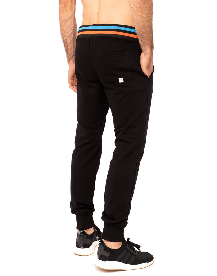 jogging slim black19 PULLIN en coton