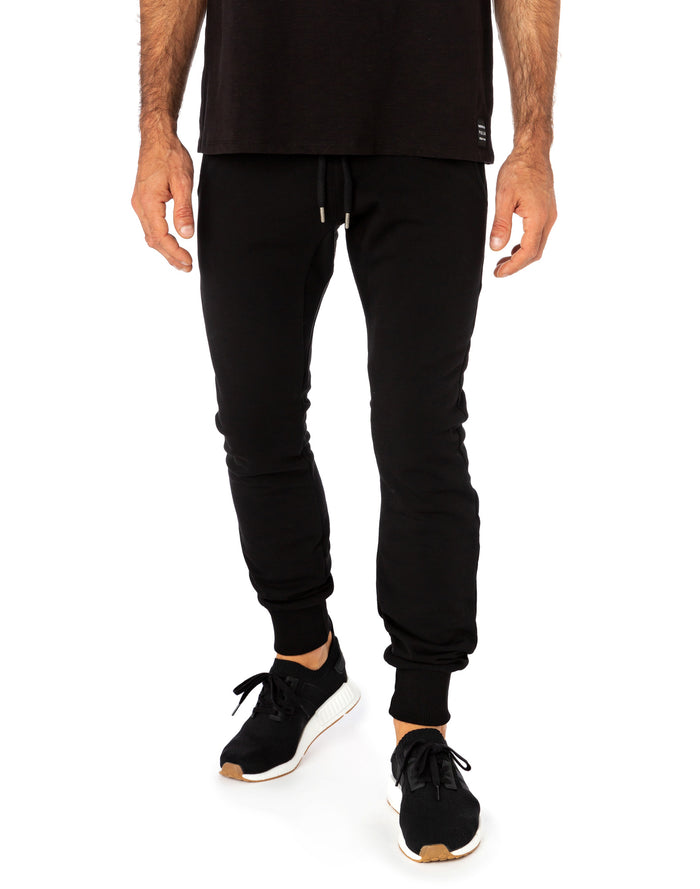 jogging slim black PULLIN en coton