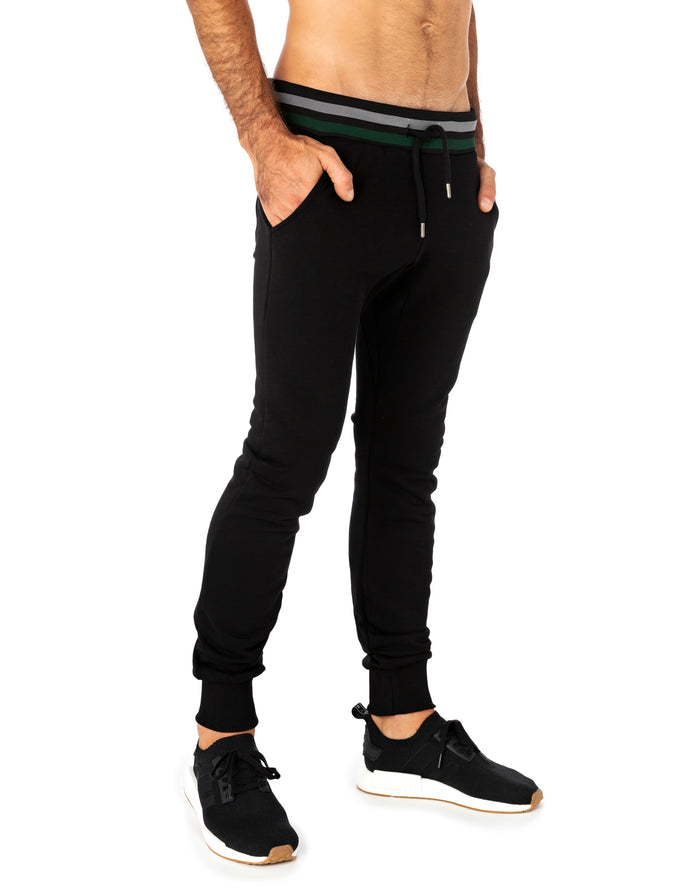 jogging slim black PULLIN en coton