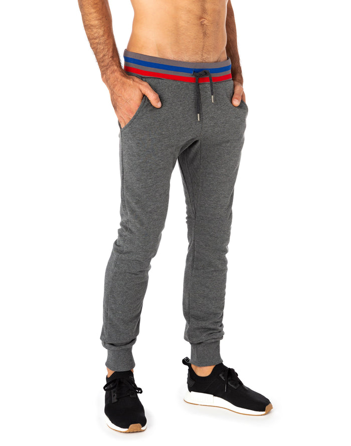 jogging slim darkgrey PULLIN en coton