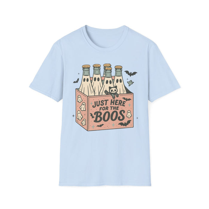 natural t-shirt with ghost drink design for halloween parties