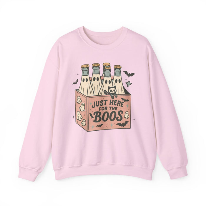 sand sweatshirt with vintage crate ghost bottles funny halloween graphic