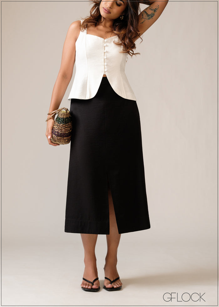 Lace Detailed Sleeveless Top - 150626