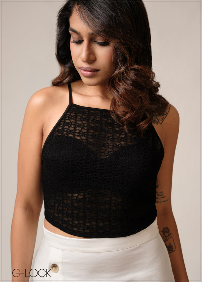 Lace Halter Top - 160726