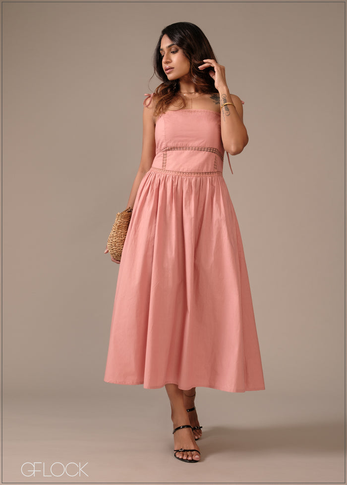 Lace Insert Dress - 290726