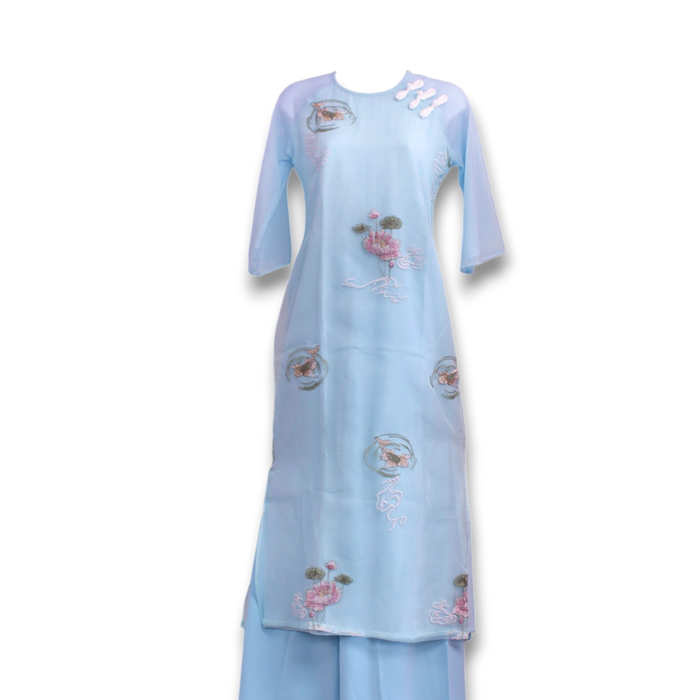 Layered Koi Ao Dai Set