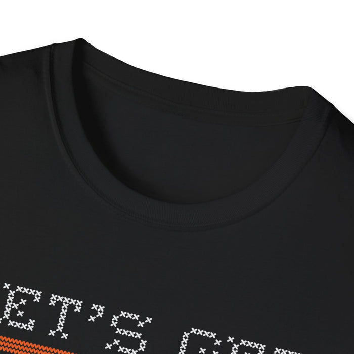 dark chocolate funny halloween beer t-shirt laid flat showing full print