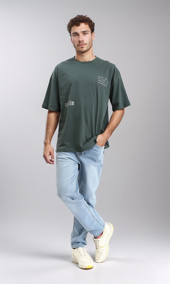 Light Blue Wash Straight Leg Denim Jeans - 0192747