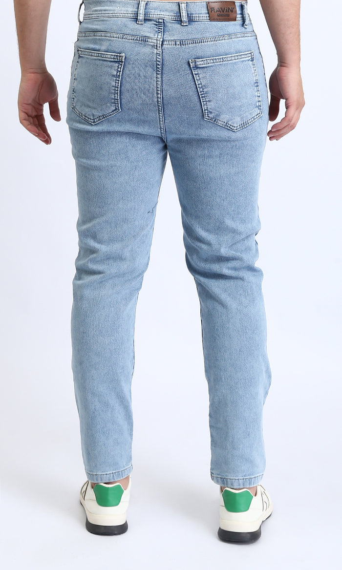Light Wash Slim Straight Denim Jeans - O192888