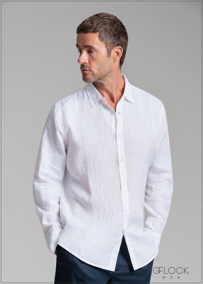 Linen Long Sleeve Shirt - 140525L