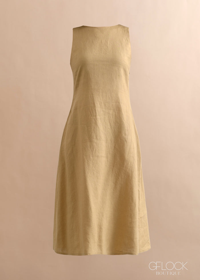 Linen Sleeveless Dress - 170526