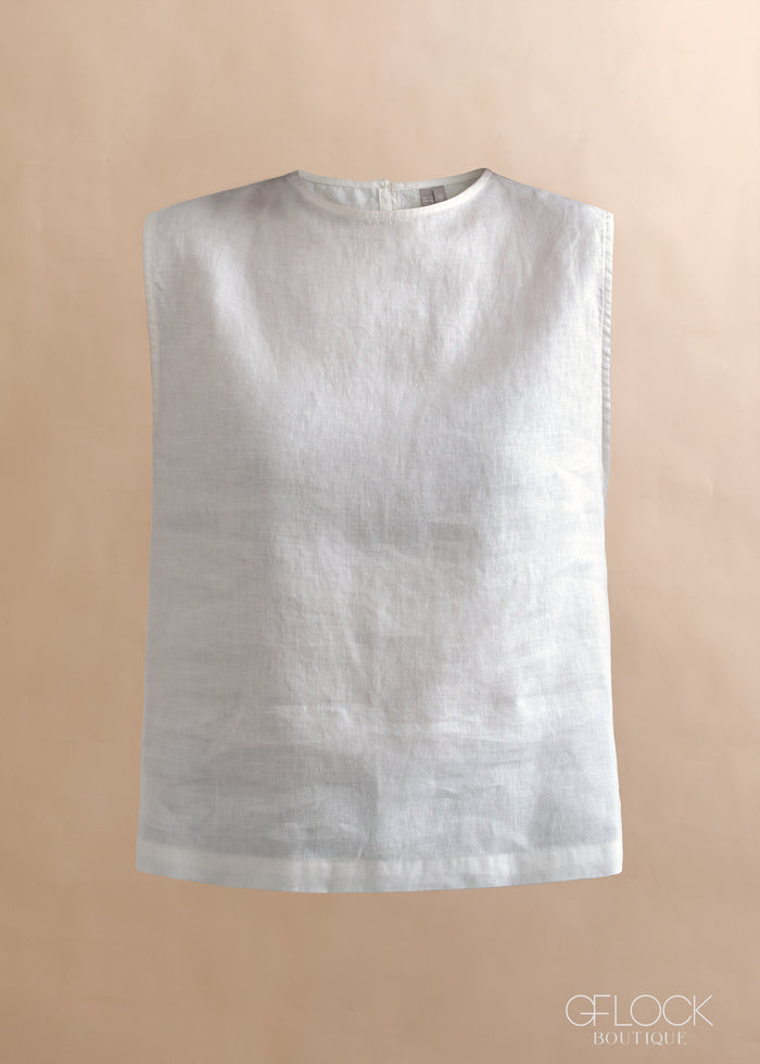 Linen Sleeveless Top - 170526