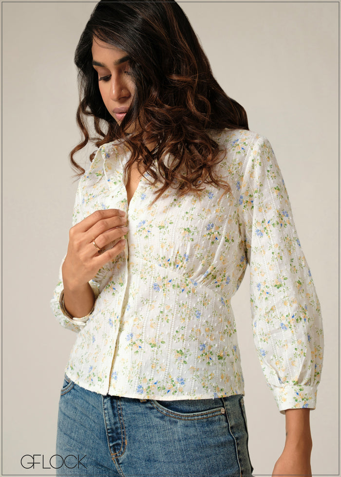 Long Sleeve Detailed Top - 160726
