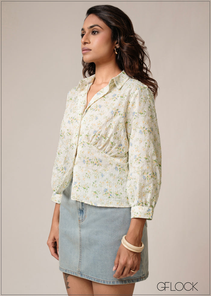 Long Sleeve Detailed Top - 160726