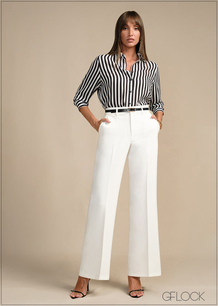 Long Sleeve Striped Shirt - 020226