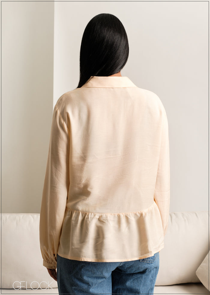 Loose Fit Peplum Top