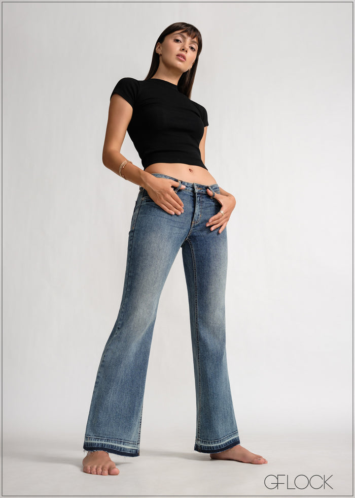 Low Waist Bootcut Jean - Short Length - 120426