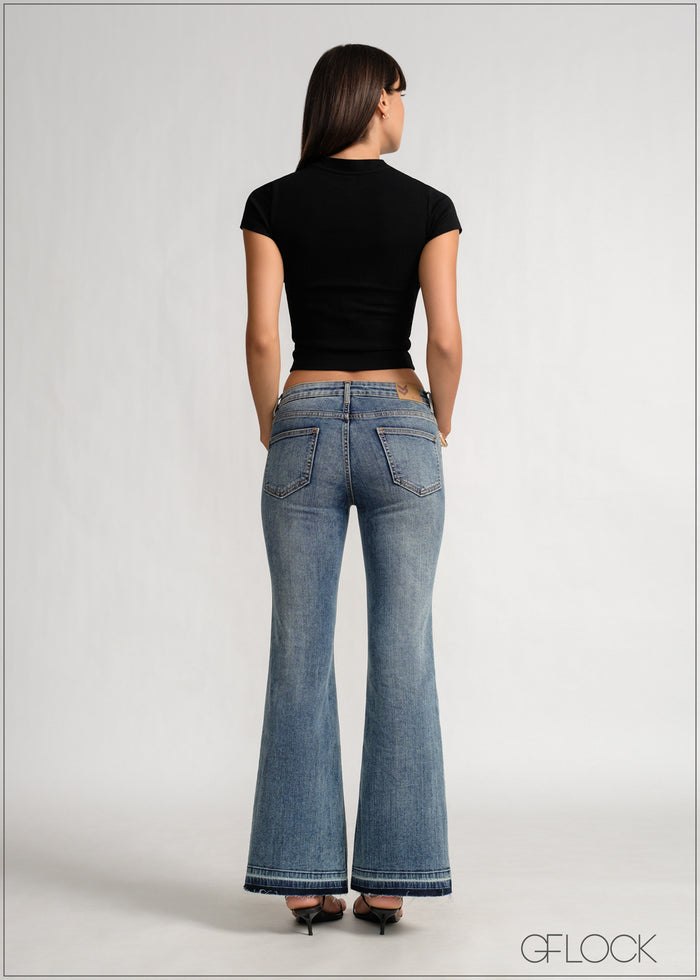 Low Waist Bootcut Jean - Short Length - 120426