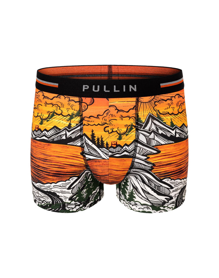 boxer court coton imprime goldenhour PULLIN en coton