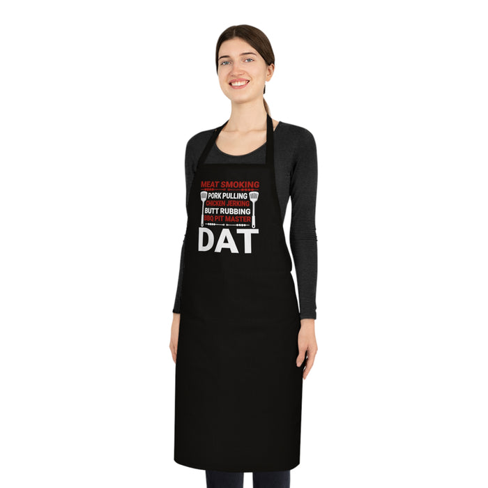 alternative colour bbq apron with smoking design