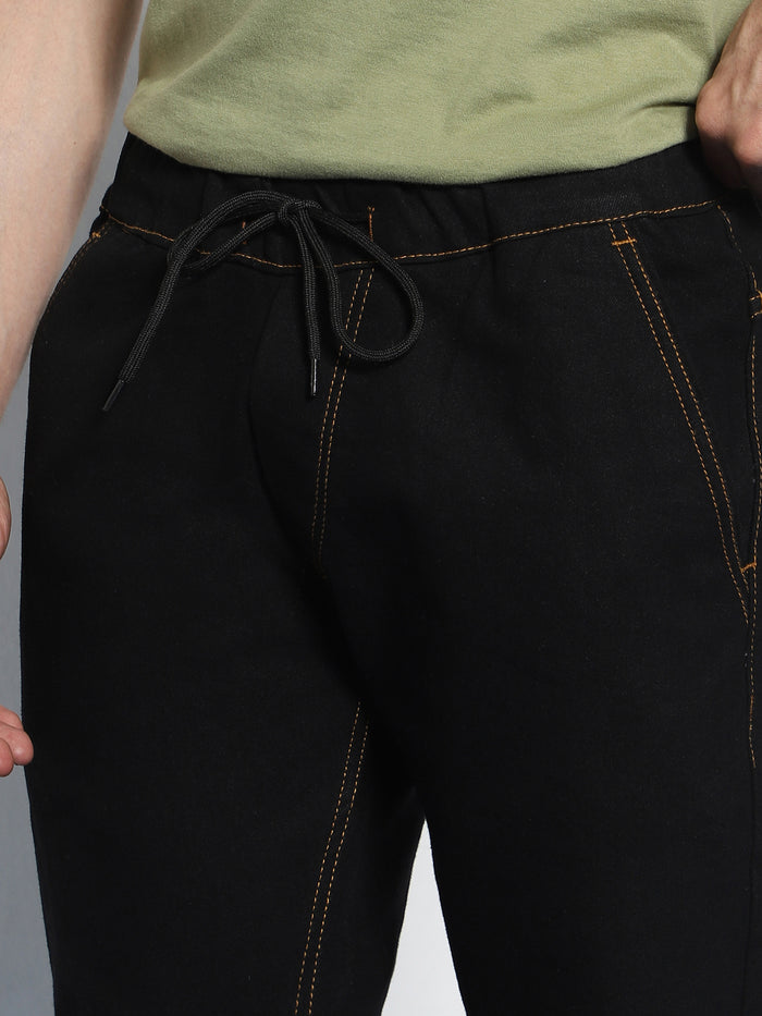 Men's Black Jogger Jeans Slim Fit Stretch