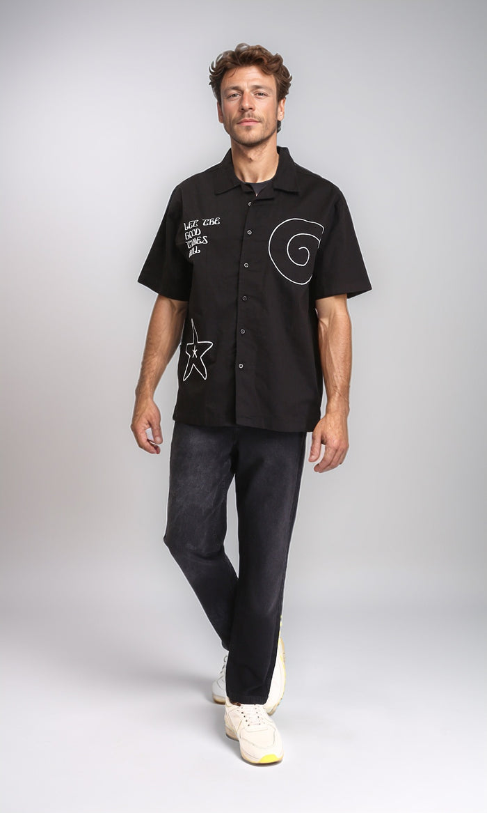 Men's Faded Black Straight Fit Denim Jeans - O192752
