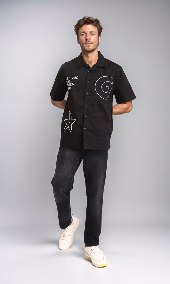 Men's Faded Black Straight Fit Denim Jeans - O192752