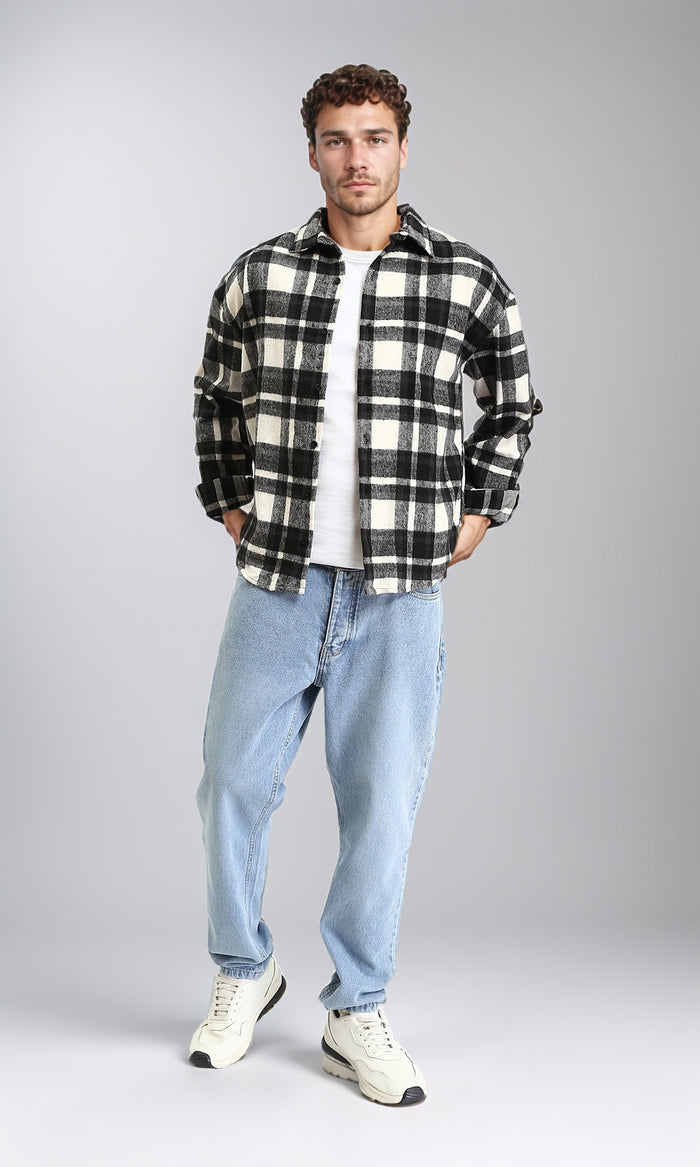 Men's Light Wash Relaxed Tapered Jogger Jeans - O201125