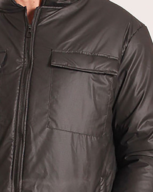 Men's Rich Cocoa Padded Utility Jacket - O199929