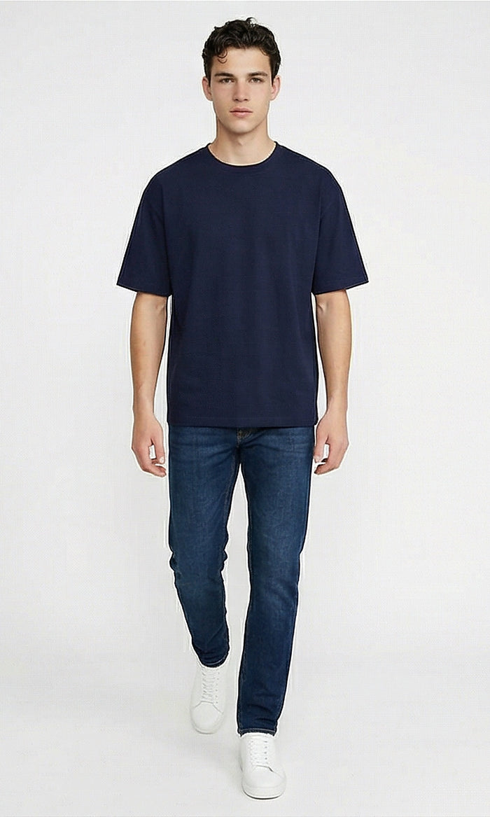 Midnight Navy Oversized Essential Tee - R216563