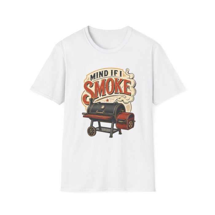 sport grey t-shirt with bold mind if i smoke print