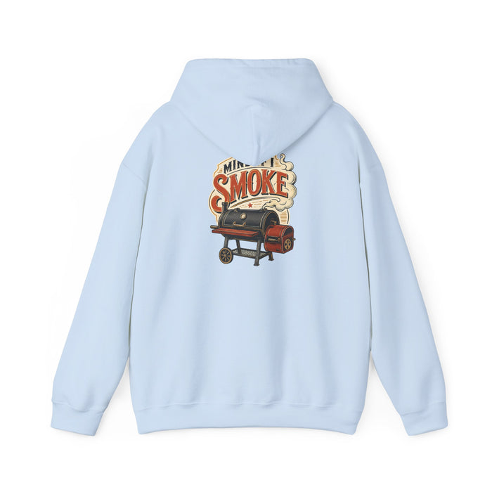 sport grey hoodie with mind if i smoke funny bbq pitmaster design