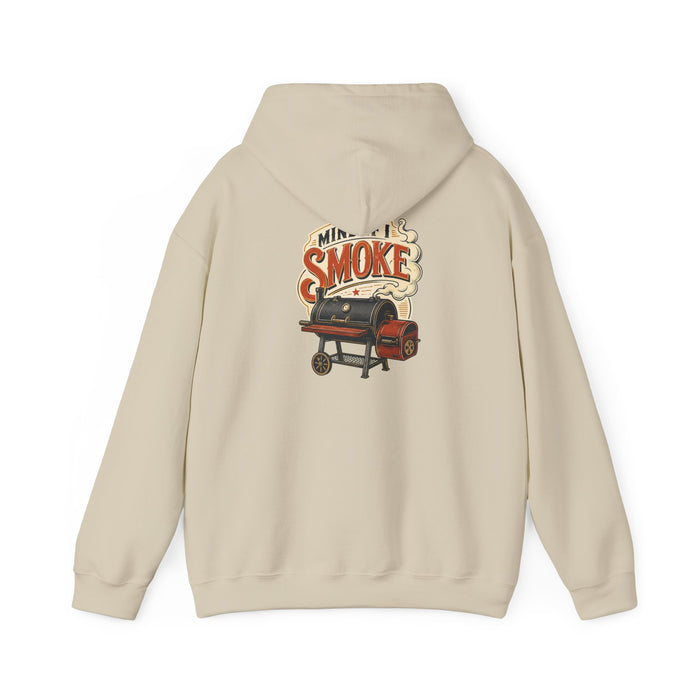 light pink hoodie with mind if i smoke funny barbecue gift design