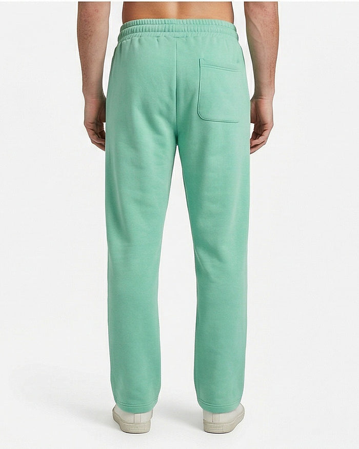 Mint Green Relaxed Fit Fleece Sweatpants - R217286