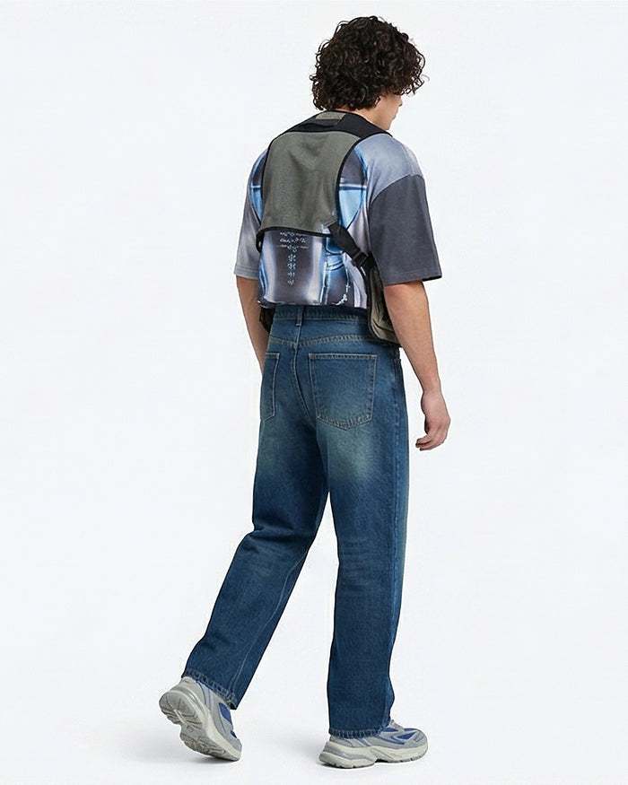 Modern Relaxed Fit Mid-Blue Denim Jeans