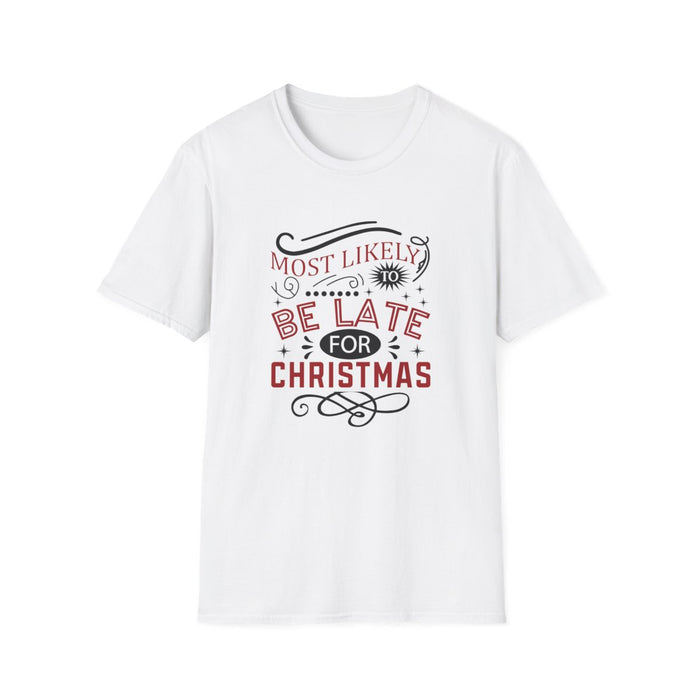 sport grey t-shirt with bold most likely to be late holiday design