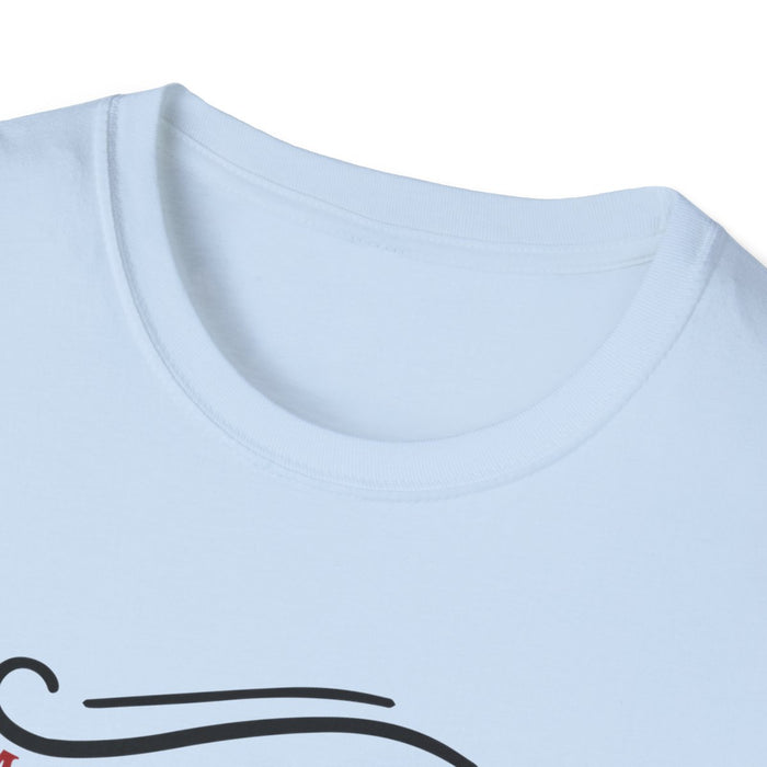 white t-shirt with most likely to be late for christmas design detail