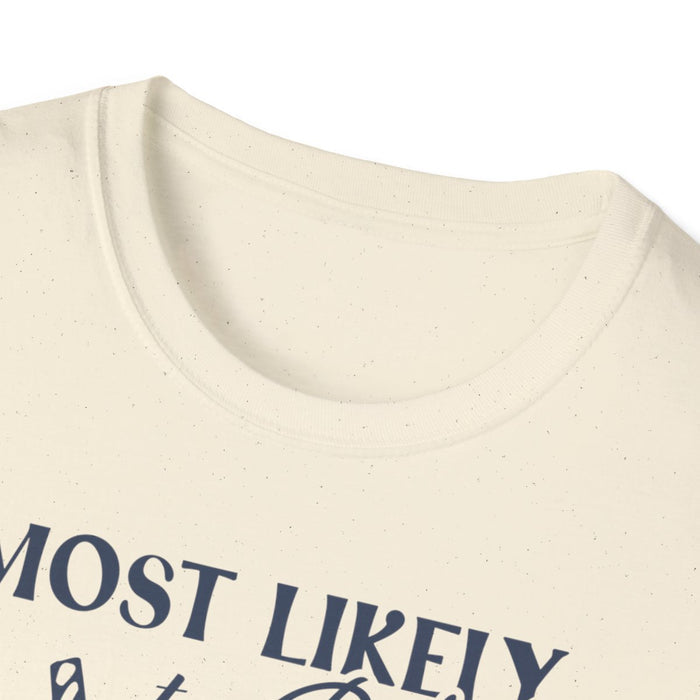close-up detail of eggnog christmas t-shirt bold graphic print