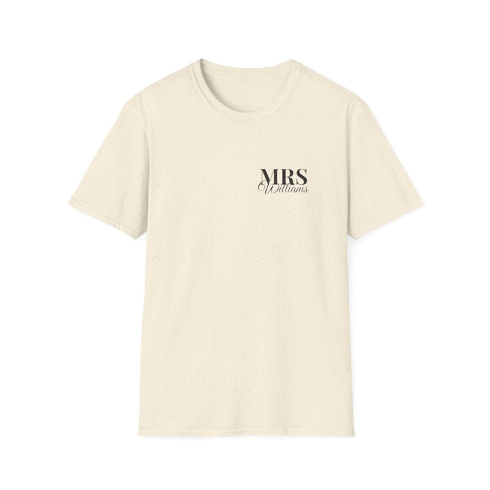 Mr & Mrs Personalised Couples T-Shirt Set matching outfit set product image 2 from Beast and Beauty