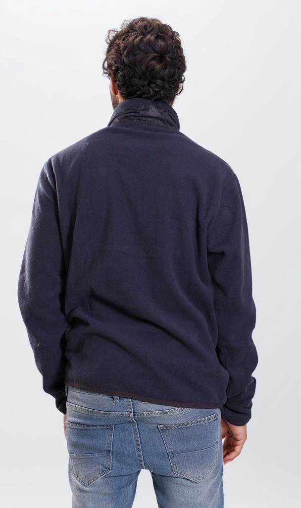 Navy Blue Half-Zip Fleece Pullover - O201930