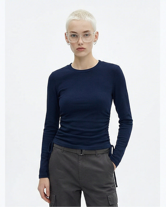 Women's Long Sleeve T-Shirt - Navy