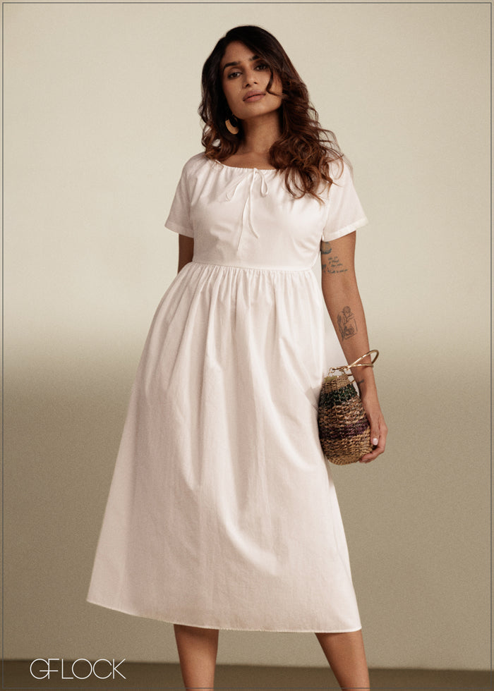 Neck Detail Dress - 290526C
